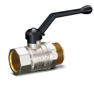 Кран шаровой 3/4" DN20 латунный LD Pride 47.20.В-Н.Р LD 47.303.20 PN40 - рукоятка рычаг, полнопроходной