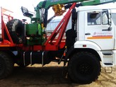 Лесовоз на шасси автомобиля Камаз 43118, 2022 г.в. с манипулятором