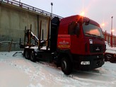Автомобиль сортиментовоз на шасси маз 6312с9 евро-5 6x4 с кму palfinger.